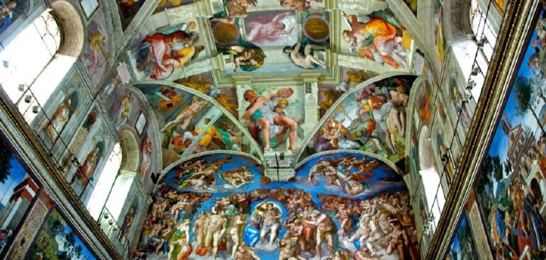 O que significa as pinturas da Capela Sistina? Fonte: Flickr
