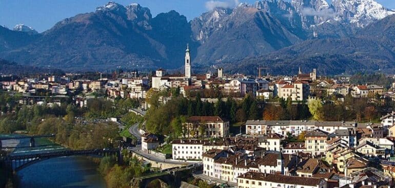 Comuna de Belluno, na província de Belluno, em Vêneto – Um oásis natural com montanhas impressionantes Foto: Wikimedia