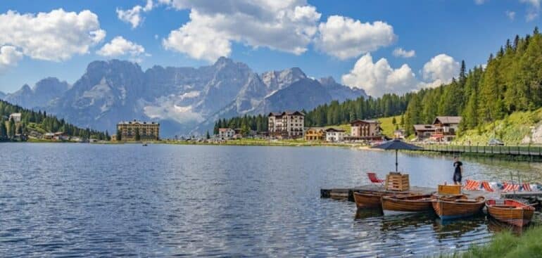 Comune di Auronzo Di Cadore, na Provincia di Belluno, em Vêneto Foto: Freepik